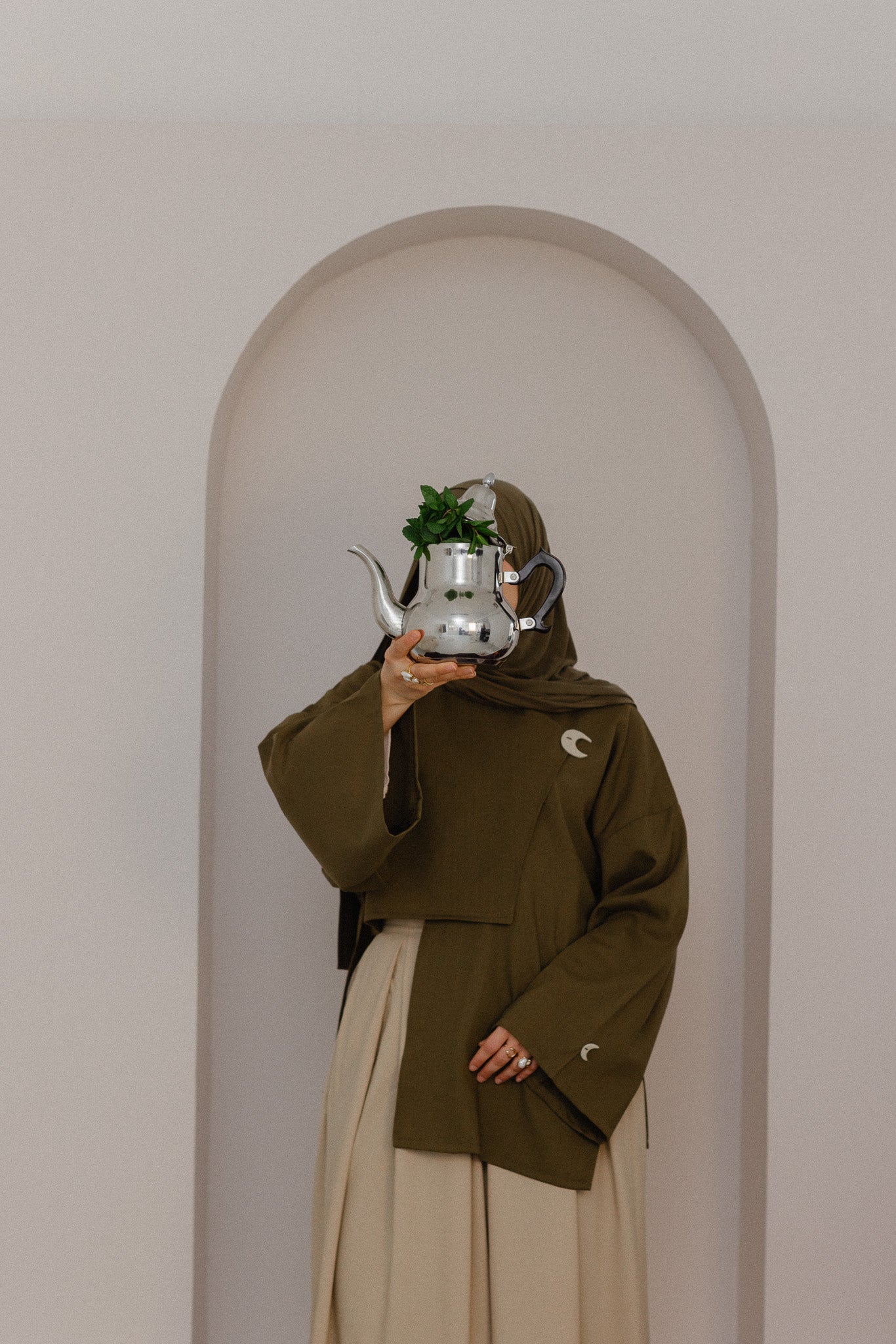 haut hilel cousue main 